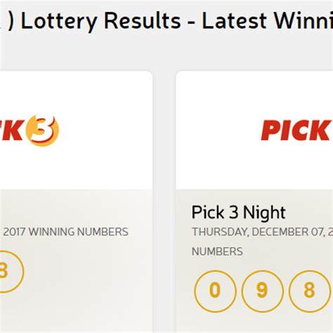 va pick 3 and 4 results.